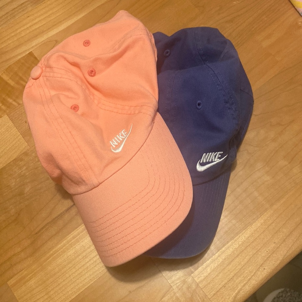 Two Nike ball caps